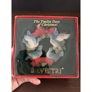 Vtg Silvestri Twelve Days Of Christmas 3D Ornament Four Calling Birds